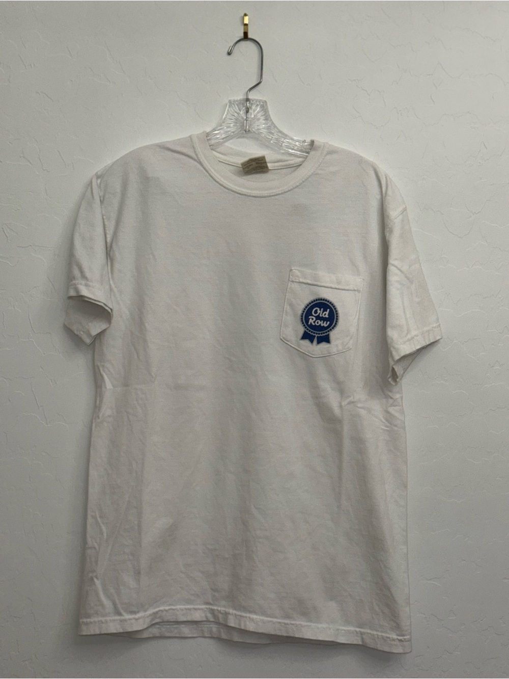Old Row White Short-Sleeve Pocket Tee
